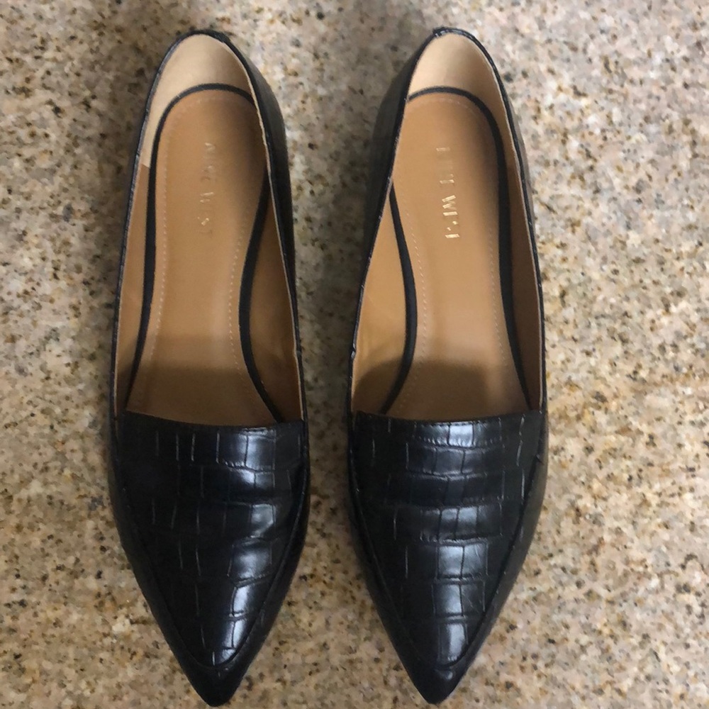 Nine West Black Flats 7.5 7 1/2
